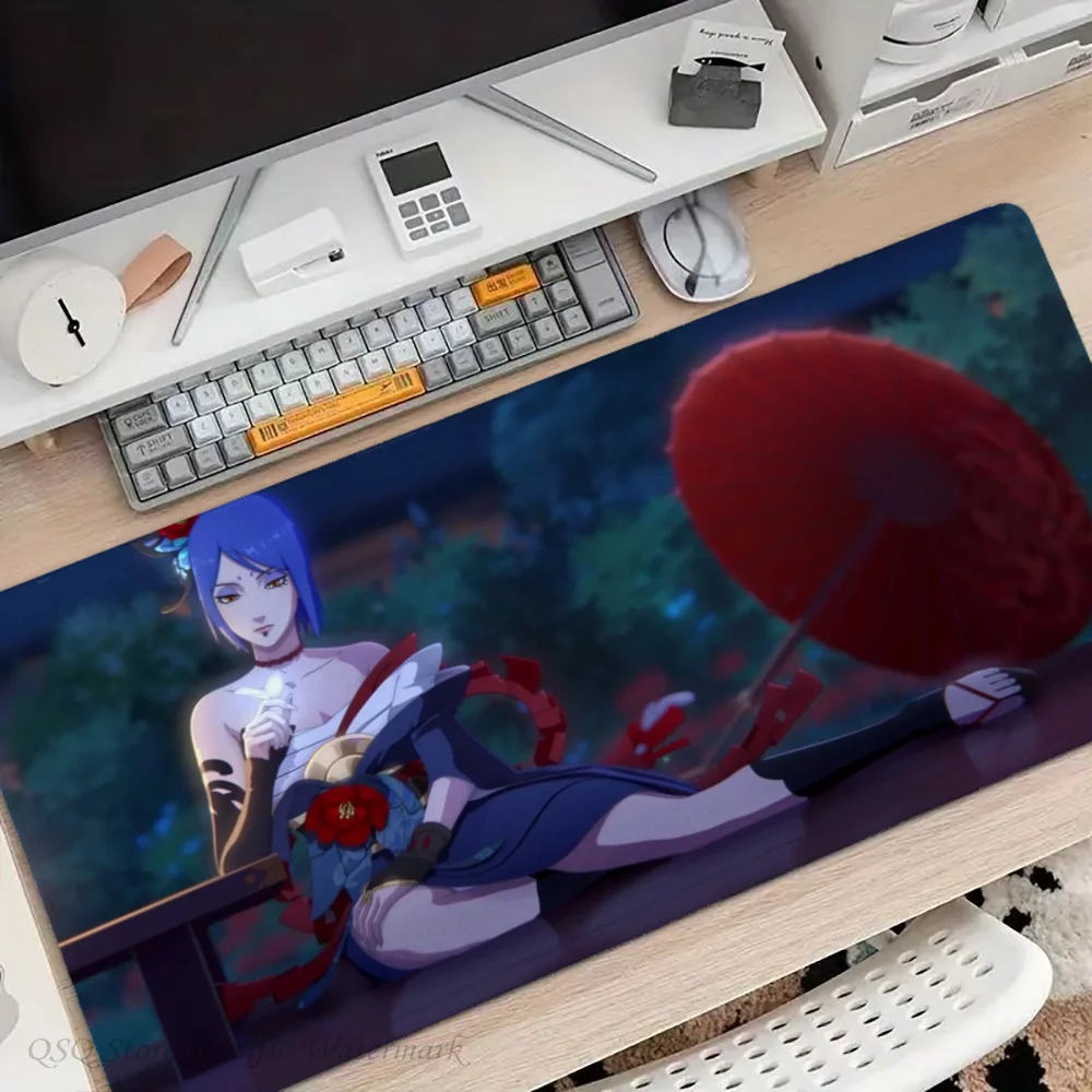 1pc NARUTO Konan Floor Mat Mouse Mat Desk Mat With Pad Gaming Accessories Prime Gaming XXL Keyboard Pad Padding Mat 3