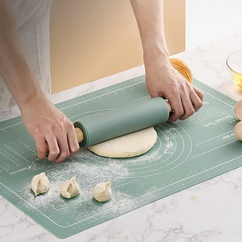 40*60cm Silicone pasta mat with scale Pastry fondant mat Kitchen baking special silicone