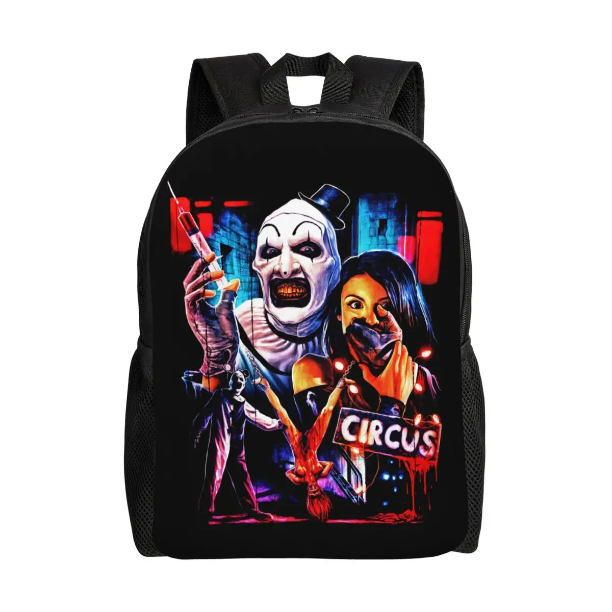 

Halloween Clown Horror Movie Terrifier Backpack for Men Women Water Resistant School College Bag Printing Bookbag