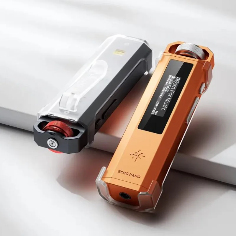 FiiO Snowsky NEST-ECHO NANO ECHO NANO MP3 음악 플레이어용 백 클립 쉘 무광택 질감 투명 PC 소재 MP3 백 클립