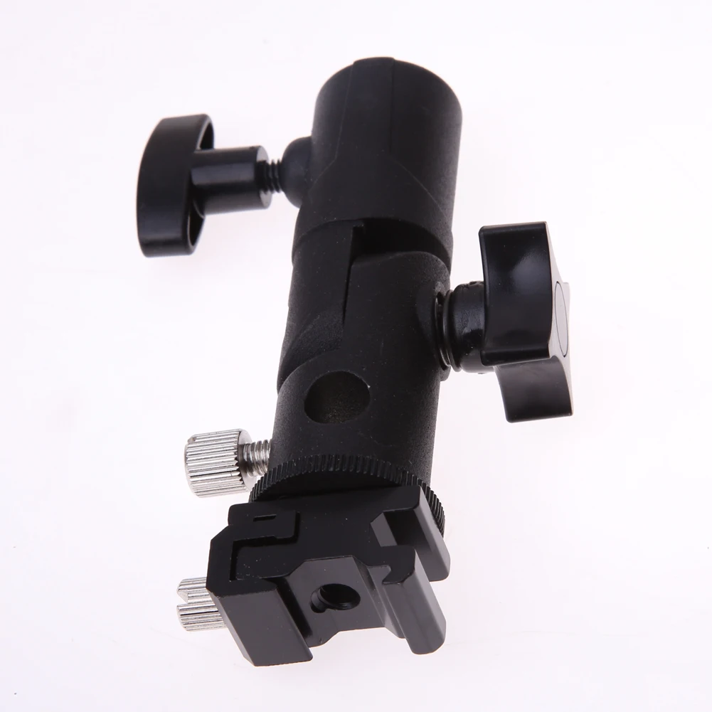 Flash Light Mount E Type Hot Shoe Speedlite Umbrella Holder Light Stand 180-degree Angle Adjustment Accessories