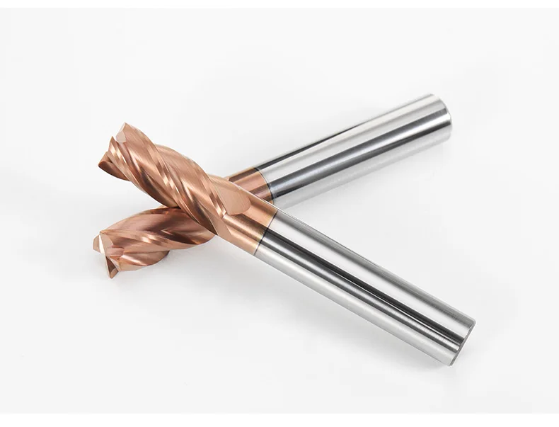 HRC55Eckenradius-Schaftfräser R Bullnose CNC-Wolframkarbid-Stahlschneider Oberflächenbearbeitung Metallfräser Werkzeug 4 Flöten R0,5 R1 R2 – Detail 12