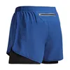 2024 New Men's Fitness Training Shorts Summer 2 In 1 Quick Dry Gym Beach Running Double-deck Shorts Outdoor Sportswear Men 4