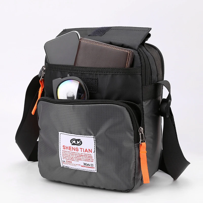 Large Capacity Men's Bag Single Shoulder Bag Waterproof And Wear-resistant Backpack Multiple Pockets For Business Business