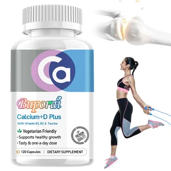 Calcium + Vitamin D - Enhances Immunity, Promotes Calcium Absorption, Dental and Bone Health, Heart and Blood Vessel Health
