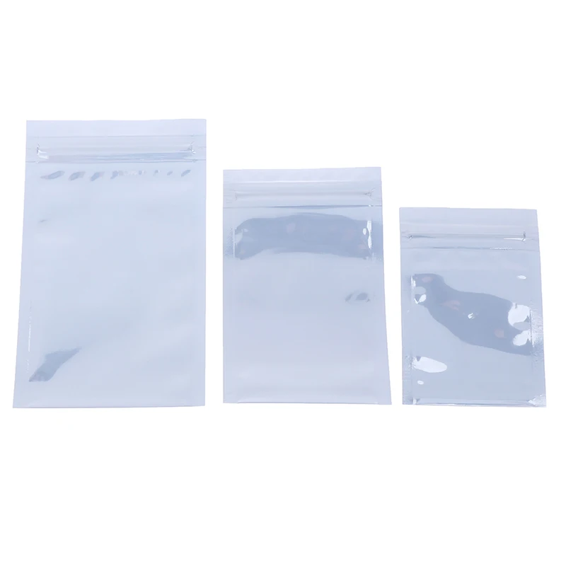 

100Pcs Antistatic Storage Bag Ziplock Bags Resealable Pouch for Package