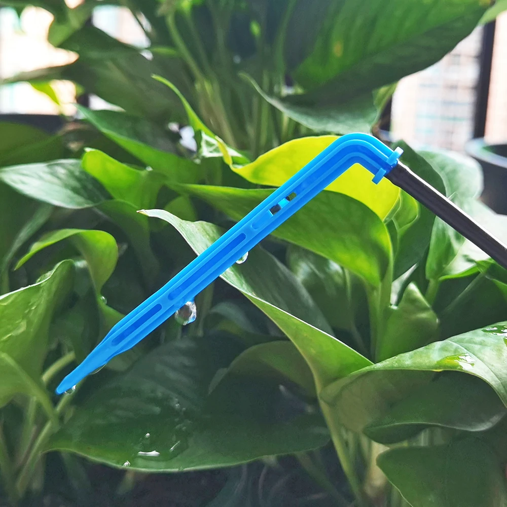 Greenhouse Garden 50PCS Bend Drip Arrow Dripper Micro Drip Irrigation Kit Emitter fit 3/5mm Hose Watering Saving Dripper Flowers 4
