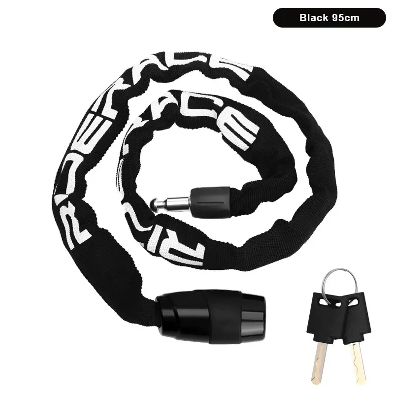 Motorcycle Chain Lock 95cm Portable Anti-theft With 2 Keys For Scooter Electric E-Bike MTB Mountain Bike
