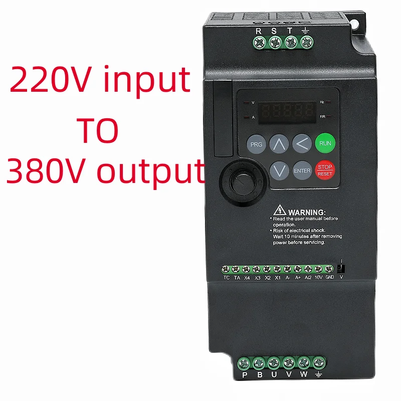 220V TO 380V Economical VFD Variable Frequency Drive Converter Inverter 1.5/2.2/3.7/4/5.5/7.5/KW Motor Speed Controller
