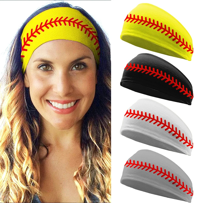 1/3/5/11pcs Fashion Ball Pattern Sports Sweatband traspirante assorbente Yoga fascia per capelli donna uomo Running Sweatband Headwear