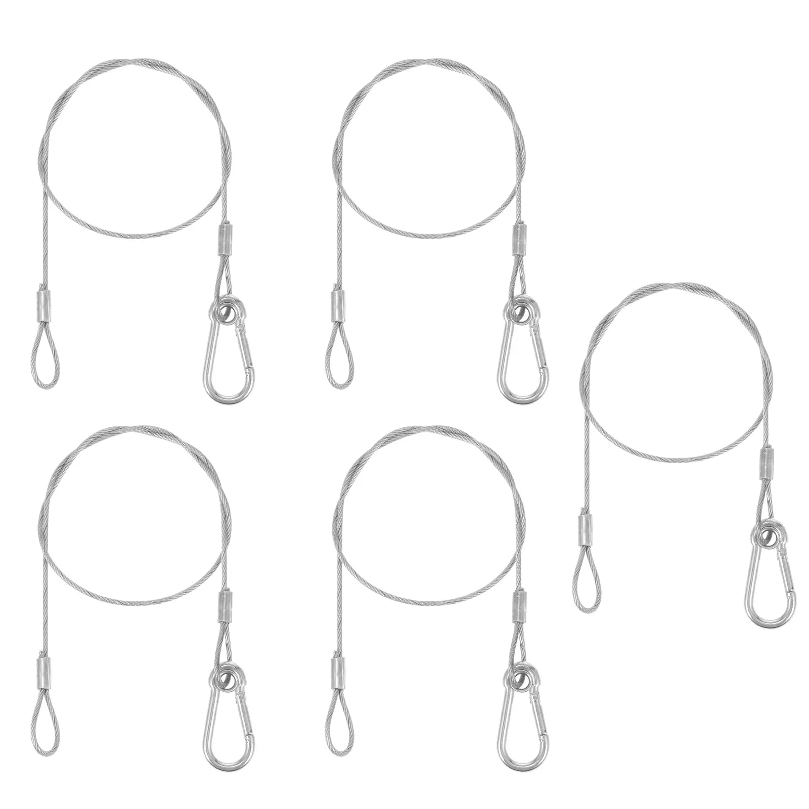 무대 조명 시스템을 위한 5Pcs 신뢰할 수 있는 스테인레스 스틸 안전 로프 우수한 질감 안정적인 성능 램프 안전 케이블