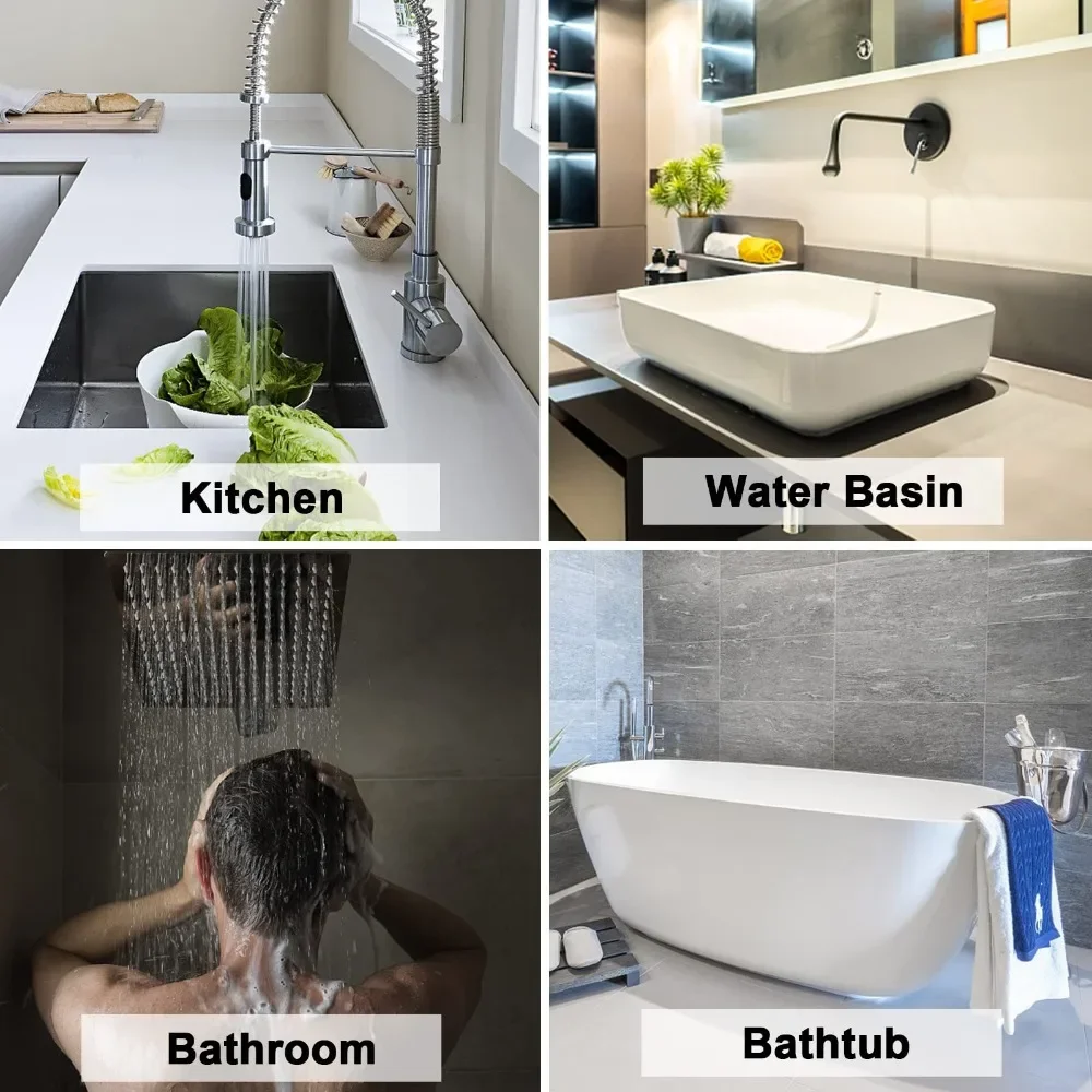 Drain Hair Catcher Tub Stopper Shower Drain Strainers Bathtub Cover Shower Hair Stopper Suit for Bathroom Bathtub Kitchen