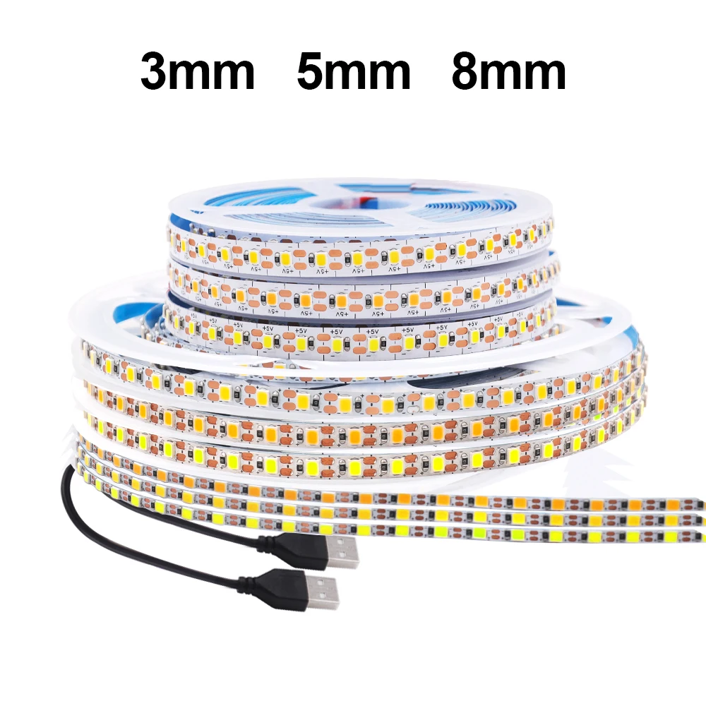 5V 3mm 5mm 8mm PCB LED Strip Light Sdc279216cf834fa2b01c1d1e752405ccE