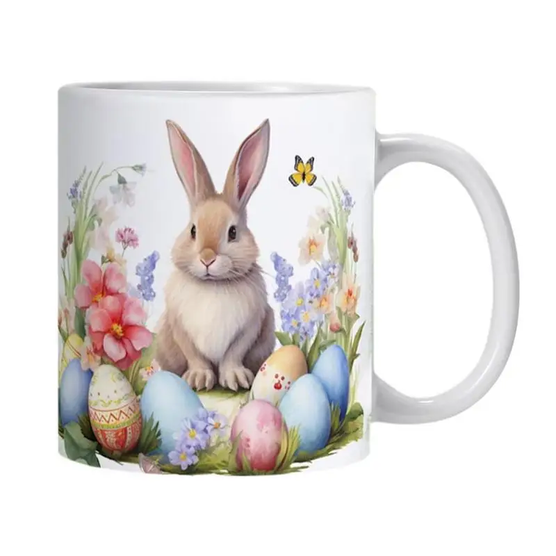 

Bunny Mug Bunny Printing Ceramic Coffee Mug 350ml Cute Colorful Easter Bunny Mug Bunny Coffee Decoration Women Kids Table