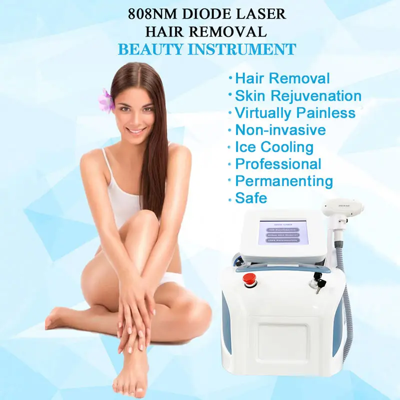 Attrezzature Per Saloni Di Bellezza Diodo 808 Nm Portatil Laser Para La Melasma 755 1064 Depilacion Medical Diodo Laser Portatile