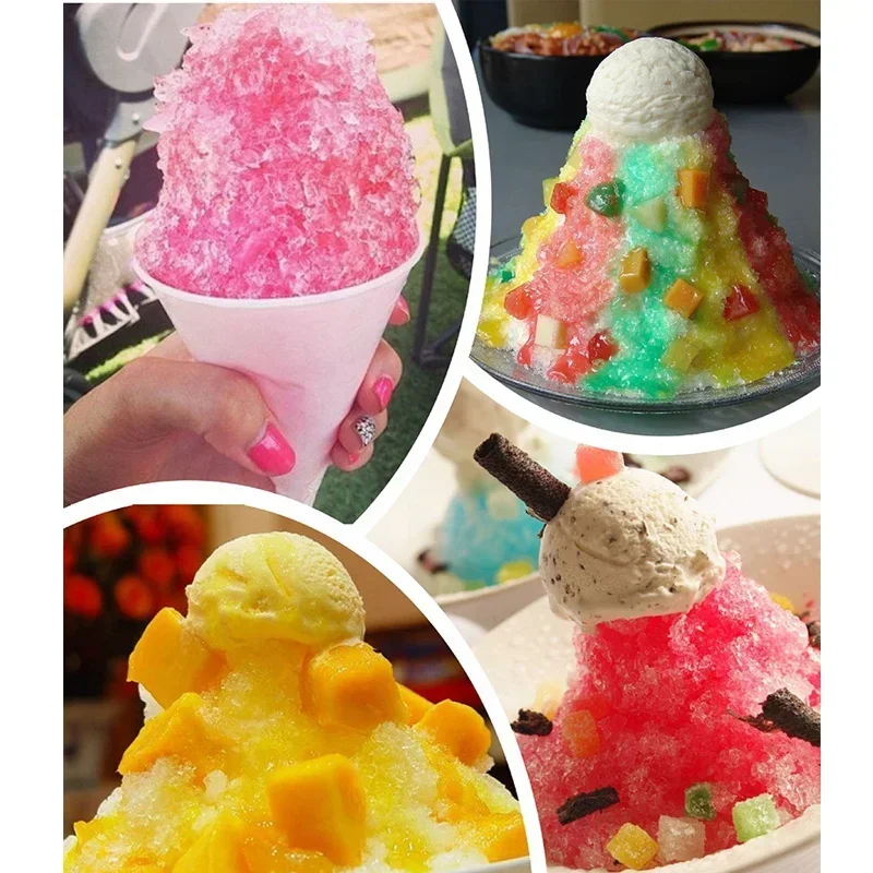 Electric Ice Crusher Smoothie Ice Block Breaking Grinder Machine Commercial Ice Slush Sand Maker