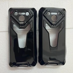 Transparent Black TPU Phone Case - Durable Soft Silicone Protective Back Cover for Ulefone Armor 34 pro (Clear)