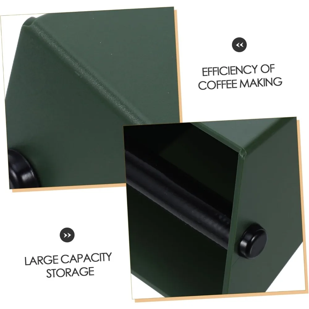 Coffee Knock Box Espresso Grounds Container ABS Bucket Anti Slip Powder Beveled Residue Barista Accessories
