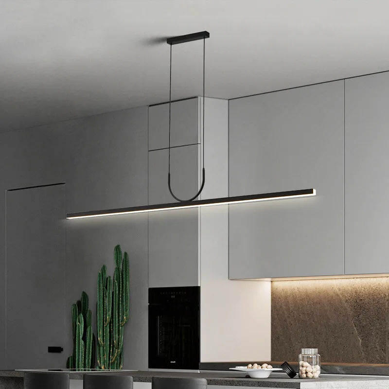 

Dining Room Long Hanging Lamp Led Pendant Light Chandelier