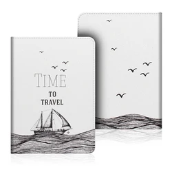 Compact 6 - Inch PU Leather E - Reader Case with Hand Strap, Stand, and Card Slot - Kindle 11th Gen (Travel)