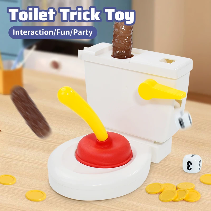 Funny Toilet Trick Toy party game decompression board games Flushing the toilet for kids friends family game birthday gifts 2