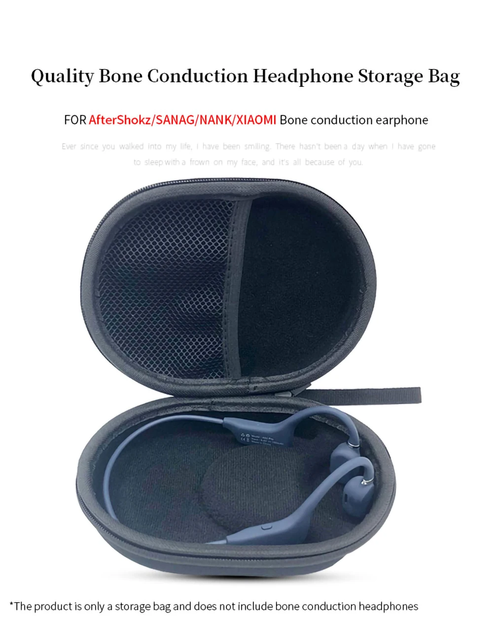 Hard EVA Portable Case for AfterShokz /SANAG /NANK /XIAOMI Trekz Air Bone Conduction Headphone Bag Earphone Travel Carrying Box