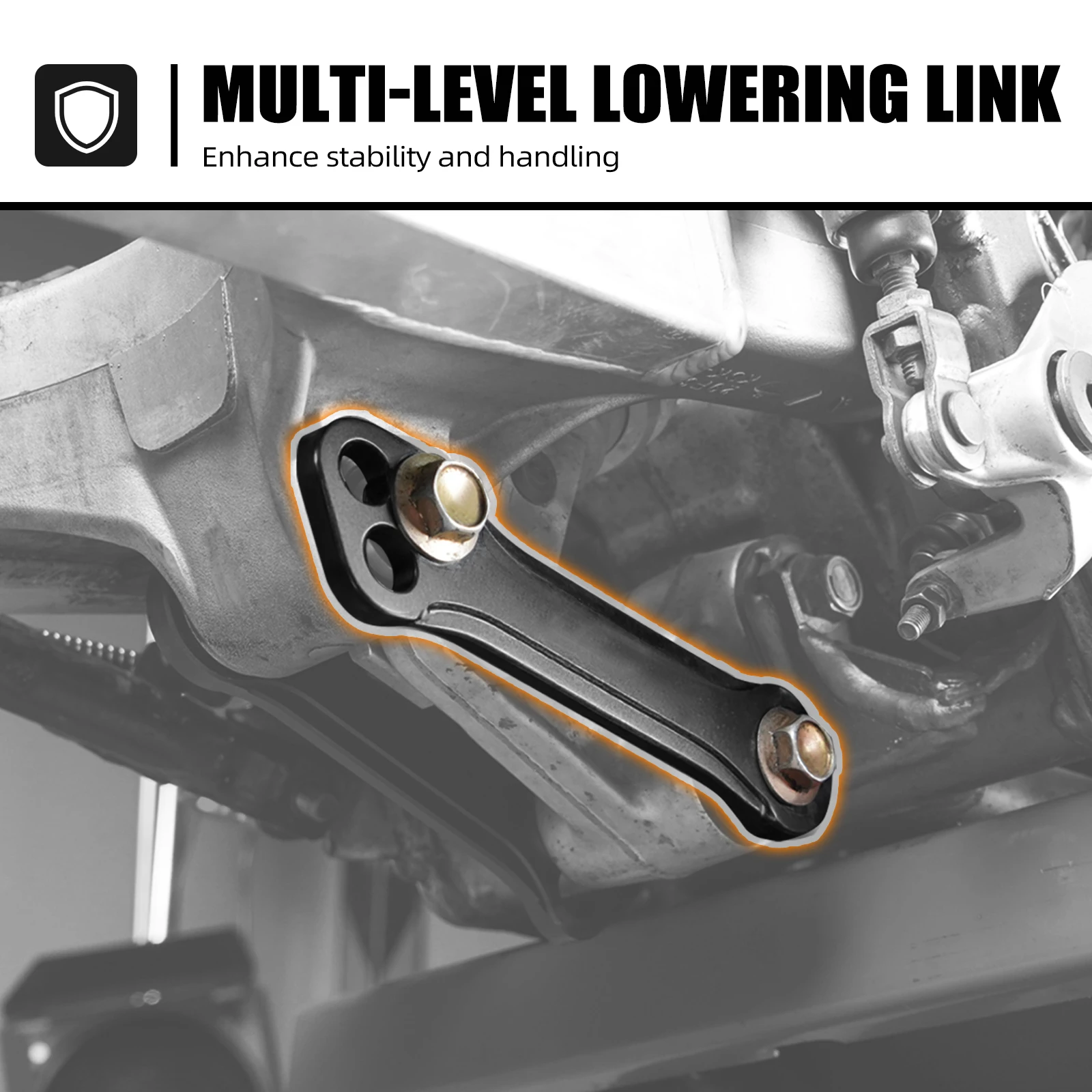NICECNC Für Suzuki DRZ400SM DRZ400S DRZ400E DRZ 400 DR-Z 400SM 400S 400E DR-Z 400 2000-2024 Multi-Level-Tieferlegungsverbindungssatz – Detail 5