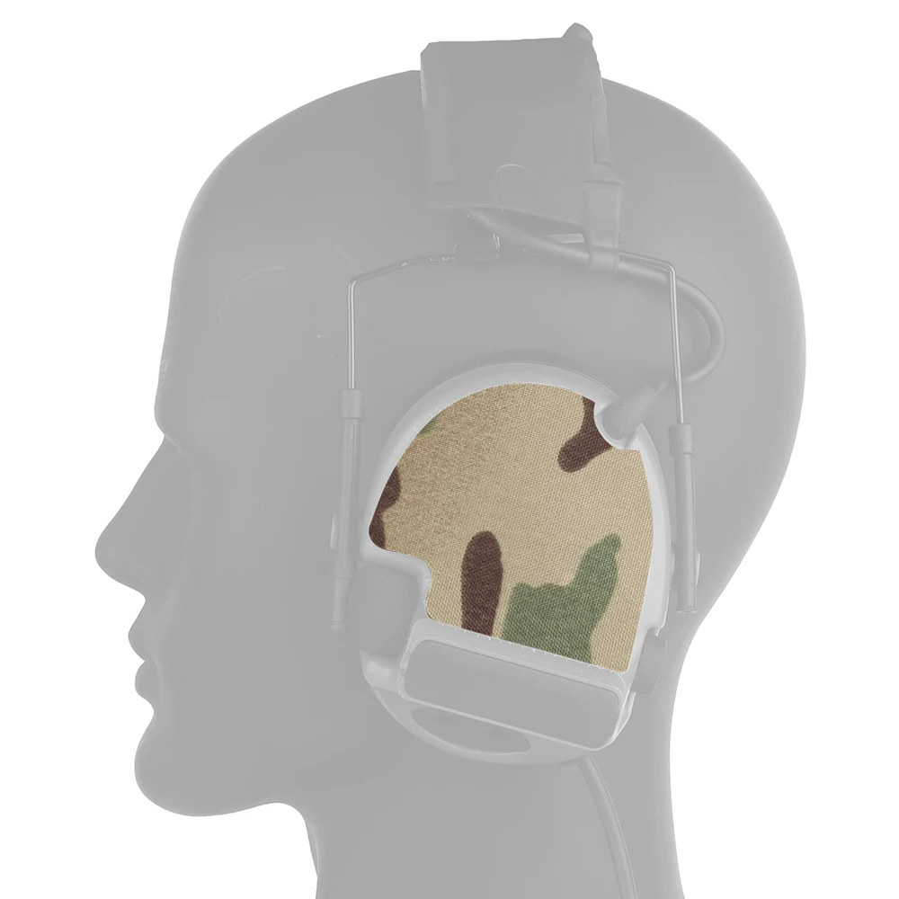 Tactical COMTAC Series Headset Magic Fastener Sticker 2-in-1 Patch for ComTac(ⅡⅢⅤⅥ) Hunting Shooting Noise Canceling Headphone