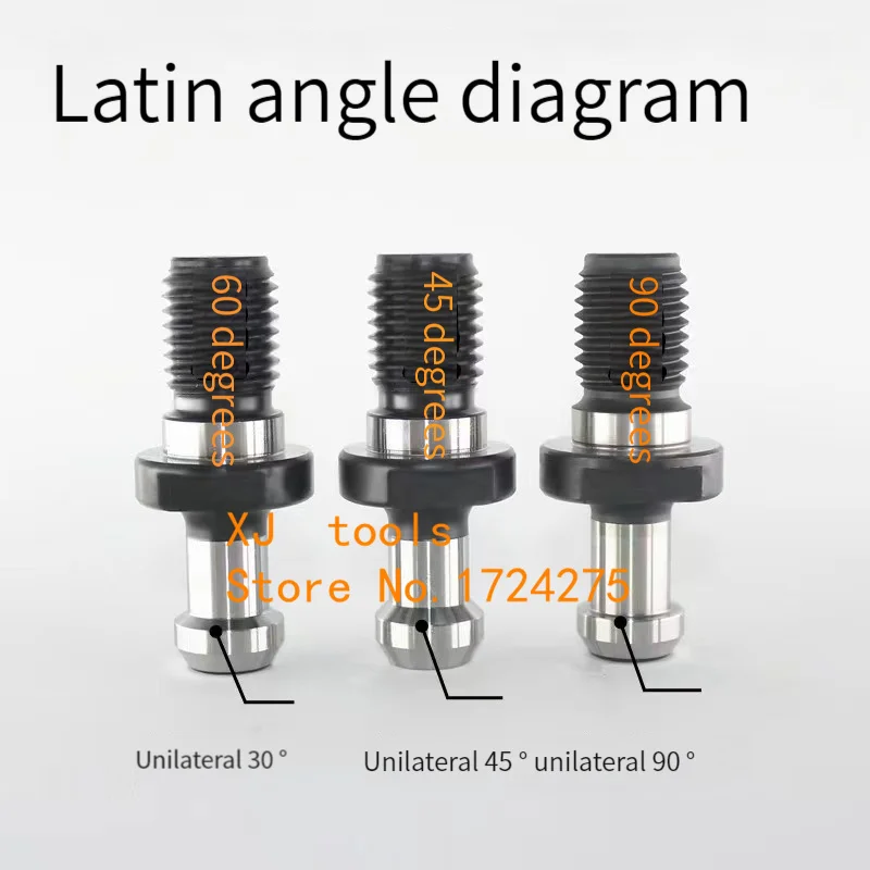 BT30 BT40 BT50 45&deg; 60&deg; 90&deg; Pull Stud Nut Sealed Retention Knob ISO Stardard Use on BT CNC Milling Tool Holder 1PCS