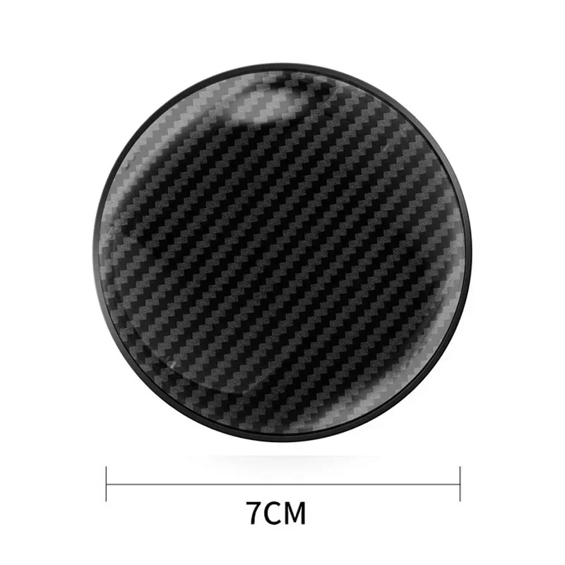 Carbon Fiber Car Water Cup Coaster Non-slip Pad Car Drink Coffe Bottle Holder Rubber Cup Bottle Mat Interior Accessories cup holder coasters car coaster pads