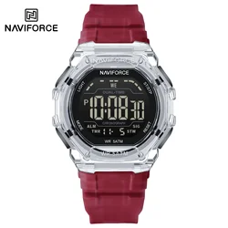 NAVIFORCE Waterproof Multifunction Digital Sports Watch for Men (Red)
