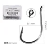 100pcs/Box Japan Izu Fish Hook High Carbon Steel Barbed In Fly Fishing Hook Worm Pond Fishing Bait Hooks 6