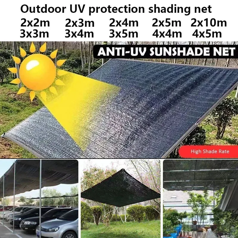12PIN Black Sunshade Net Shading 85~90% Plant Greenhouse Cover Mesh ...