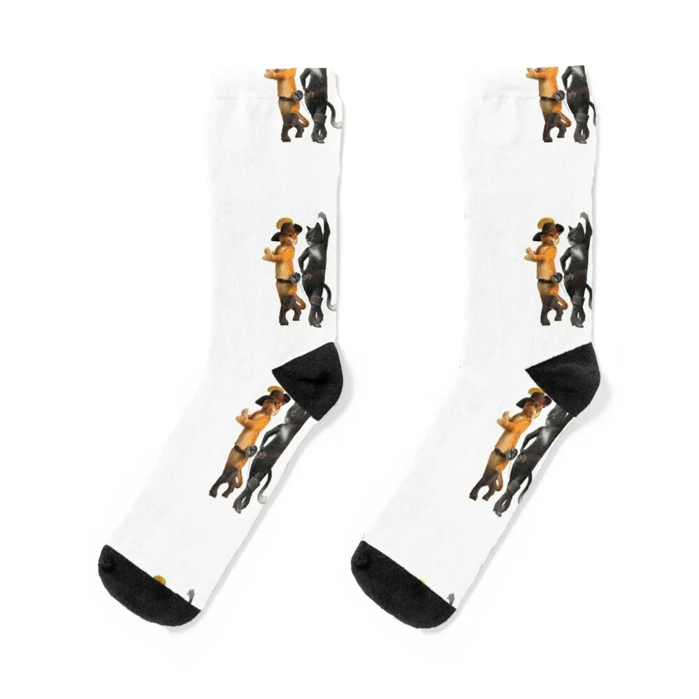 

Puss in Boots Socks Hiking boots floor cool Socks Women's Men's