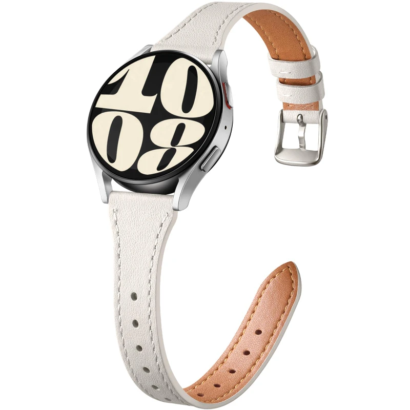 حزام جلدي نحيف لساعة سامسونج جالاكسي 7/FE/6/5/5 pr...