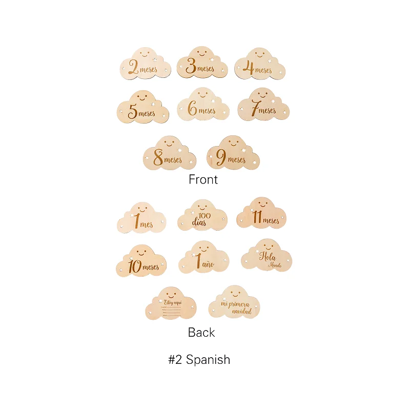 8Pcs Spanish
