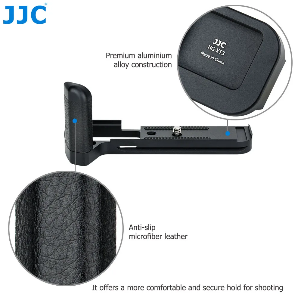 Jjc metall handgriff l armband holder für fujifilm fuji xt3 xt2 X-T3 X-T2 arca schweizer schnell wechsel platte ersetzen MHG-XT3 MHG-XT2 – Detail 2