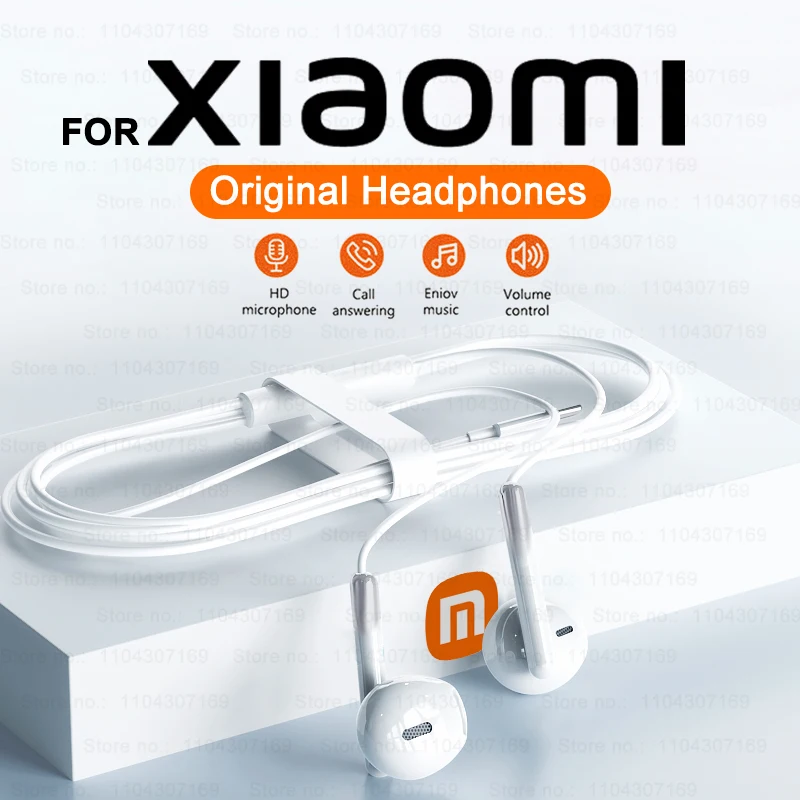 For XIAOMI Original Headphones mi 15 14 13 12 11 in-ear Earphones