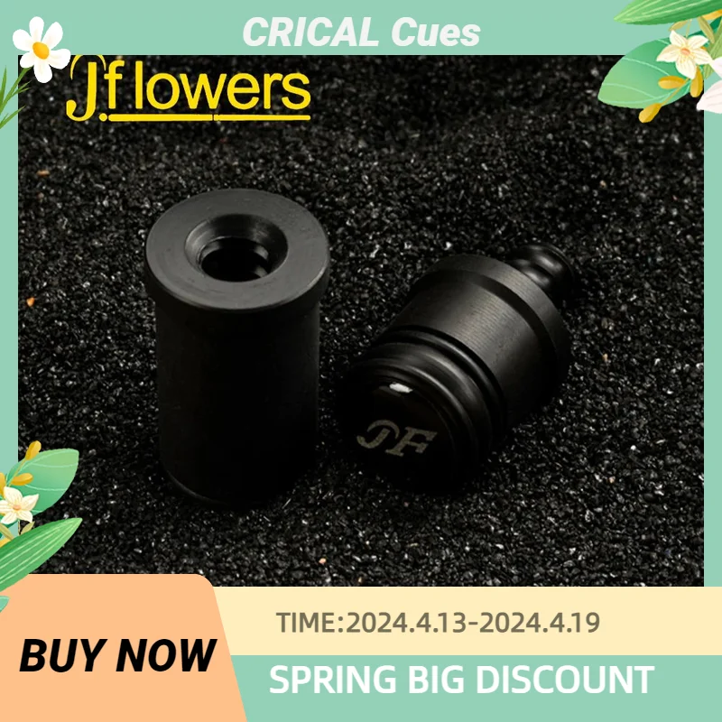 JF Jflowers-Joint Protector for Pool Cue, Joint Cap Protect, Radial Pin, Billiard Accessories, ABS Resin, 3/8*8