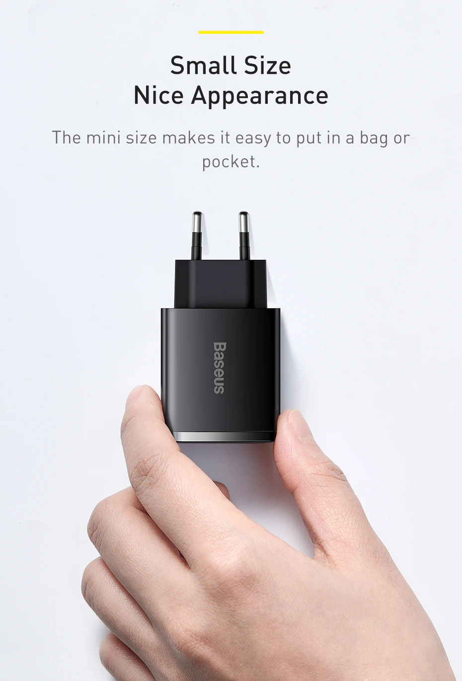 Baseus-cargador USB de 30W, dispositivo de carga rápida QC3.0, PD3.0, tipo C, PD, 3 puertos, para iPhone 14, 13, 12 Pro 