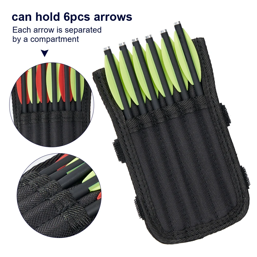 Dual-Sided Crossbow Bolt and Arrow Carrying Bag