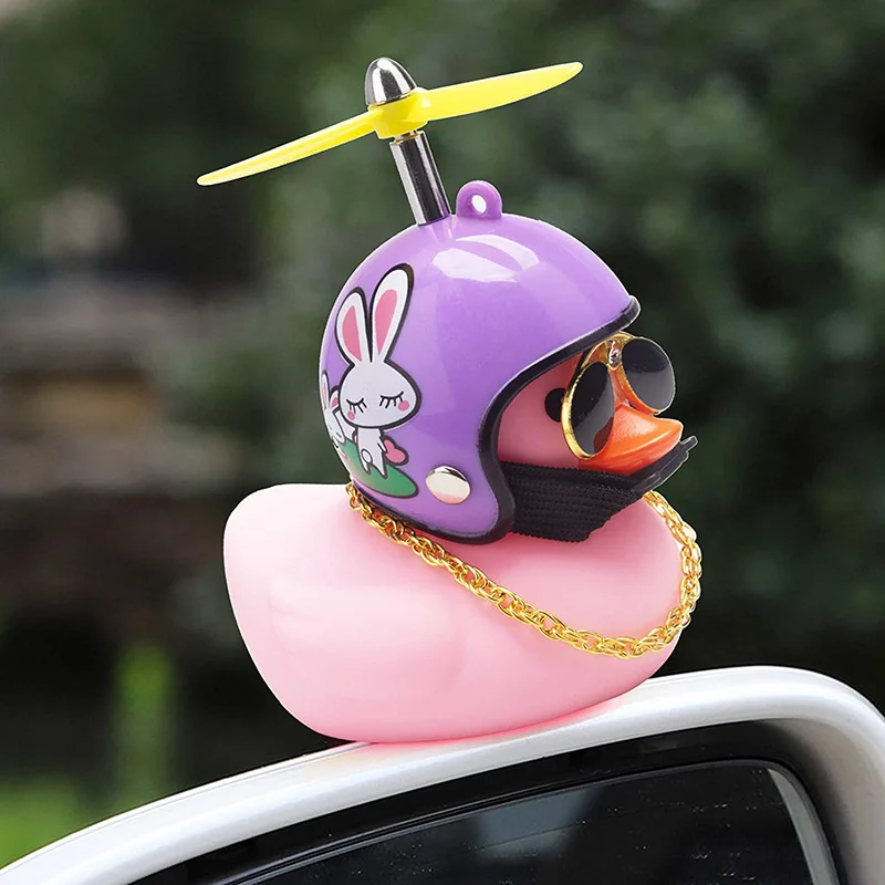 プラスチックファイバーピンクのアヒルのかわいい車のアクセサリー