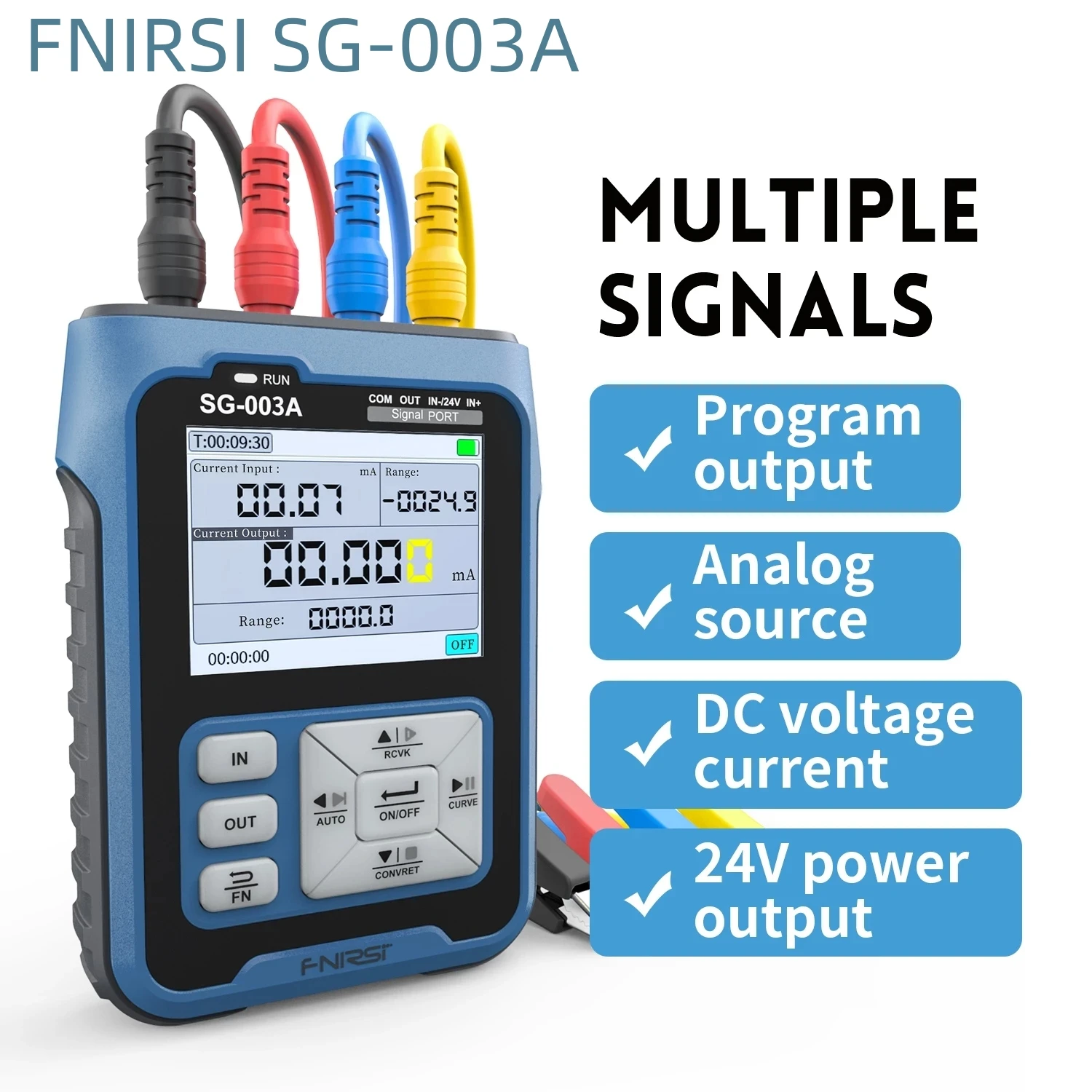 FNIRSI SG-003A 0-10V Adjustable Current Voltage Simulator 4-20mA Signal Generator Sources transmitter calibrator Transmitte 6