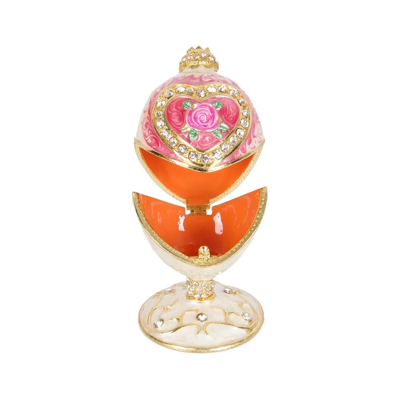 QIFU Beautiful Faberge Egg Trinket Box Craft Home Decor