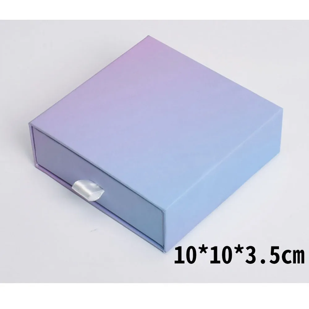 12 stücke Karton Schublade Schmuck Organizer Geschenk Box Ring Halskette Armbänder Ohrring Reise Lagerung Verpackung Box Mit Schwarz Schwamm – Detail 8