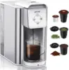 SIFENE Single Serve Coffee Machine, 3 in 1 Pod Coffee Maker For K-Pod Capsule, Ground Coffee Brewer, Leaf Tea Maker, White 1