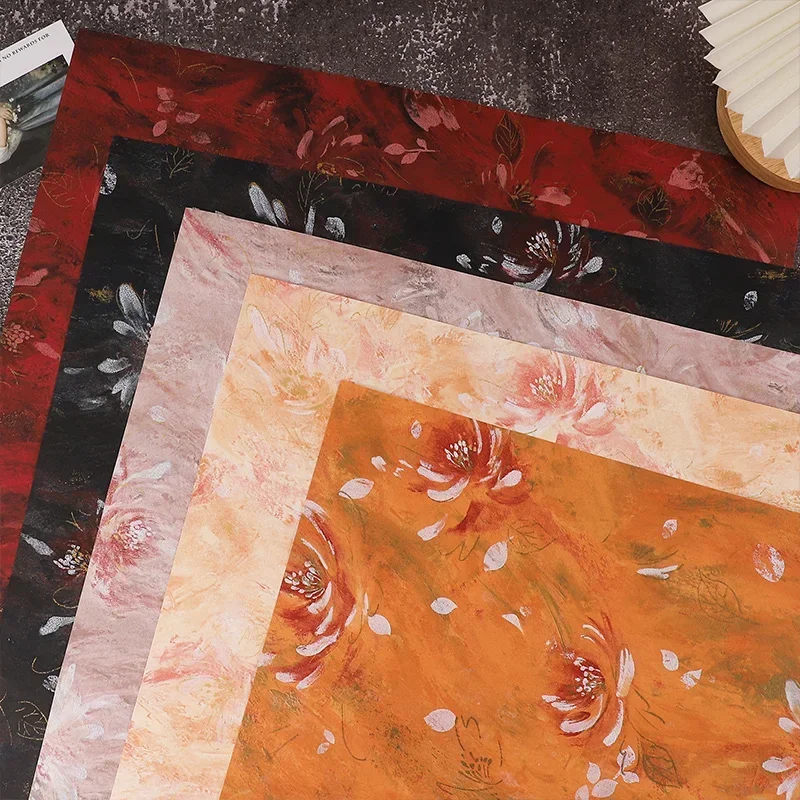 

10 шт. Новая Художественная Цветочная упаковочная бумага Изысканная Повседневная подарочная упаковка для букета многоцветная Водонепроницаемая пластиковая упаковочная бумага