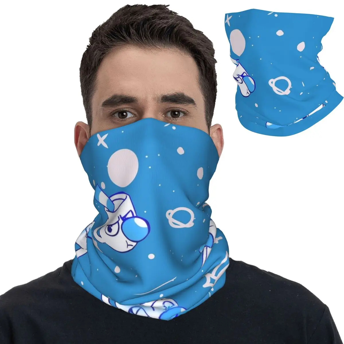 

Cuphead And Mugman Bandana Neck Gaiter Printed Retro Games Balaclavas Wrap Scarf Multi-use Headband Sports for Men Women Adult