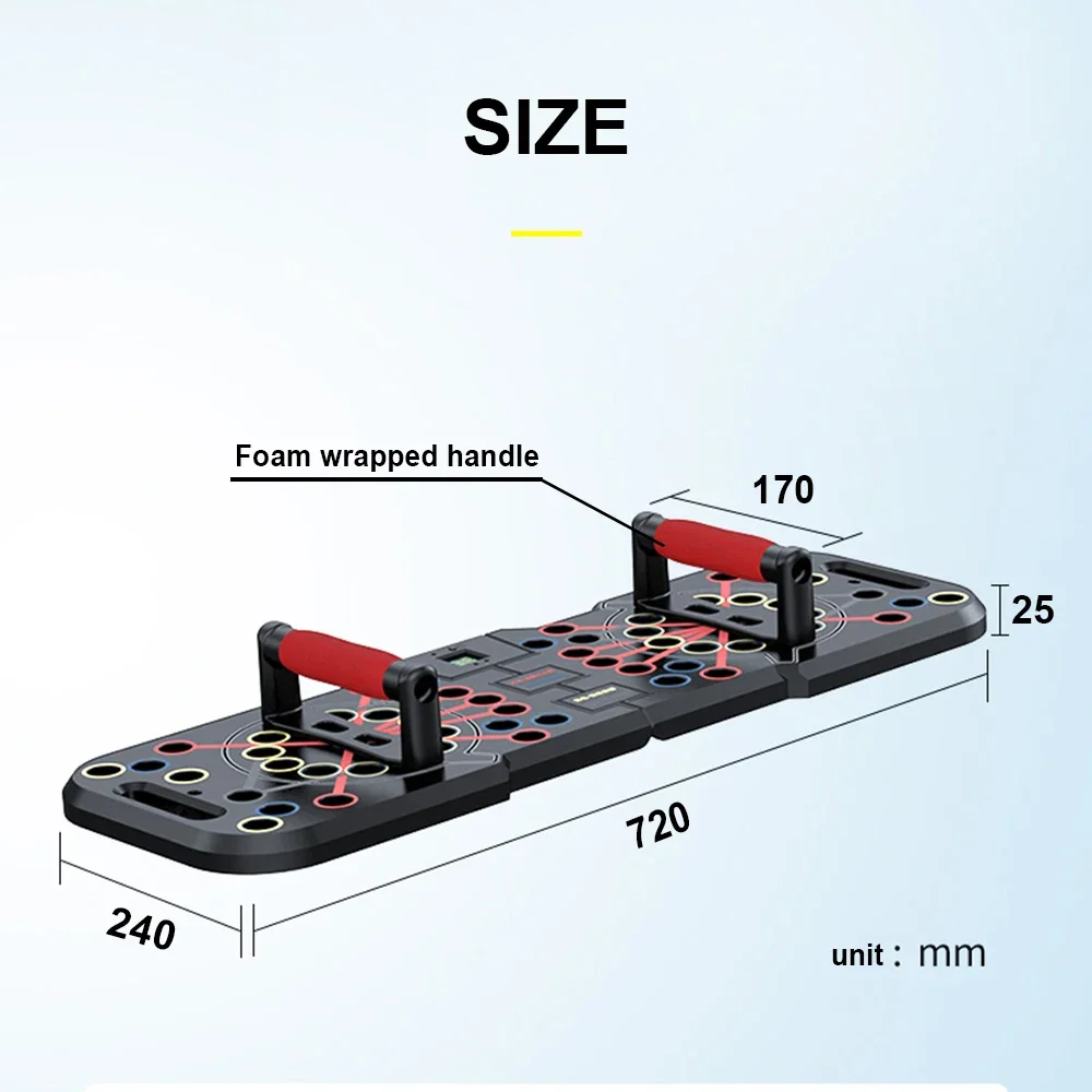 Electronic Push Up Board Chest Muscle Exercise Training Multifunctional Counting Push Up Stands Portable Fitness Equipment Home