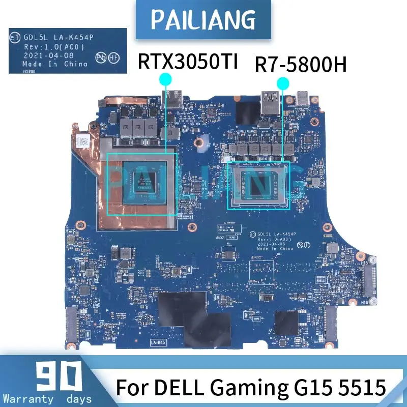 For DELL Gaming G15 5515 Laptop Motherboard 02N46G 0R3CDX 00VT1V 0PGC5N